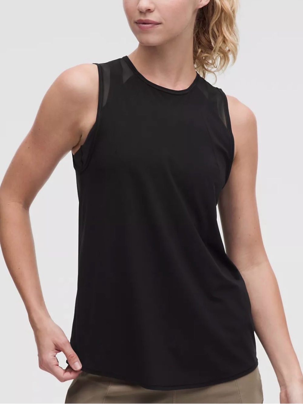 lululemon athletica Sculpt Tank Top Black Women's Athletic Mesh 6